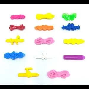 No Brand | Accessories | Vintage 7s Mini Plastic Barrettes  display picture 1